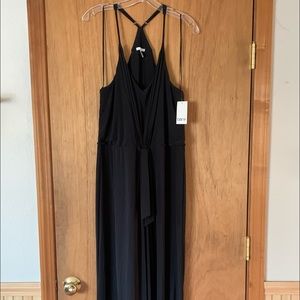 Bar III black halter dress